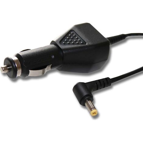 vhbw KFZ-Ladekabel kompatibel mit Dell Mini 10, 12, 1210, 9, 1010, 10v, 1018, 1012, 11v, 11, 1110 Notebook - 12V Ladegerät Schwarz 1,6 A