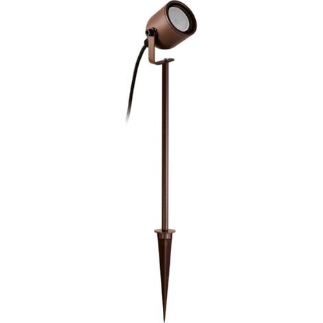 Lampada picchetto gea led ges2291 gu10 led ip65 h60 alluminio orientabile