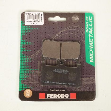 Plaquette de frein Ferodo pour Moto Yamaha 800 FZ8 2011 à 2016 (1/3)