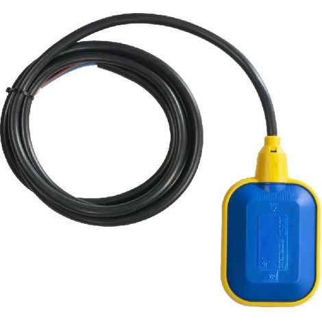 Interrupteur à Flotteur, Press Control Capteur de Niveau d’Eau pour Pompe avec Contrepoids, pour Eau Claire et Eau Usée, Détecteur d’Inondation, Made in Italy câble 10 m (1/5)