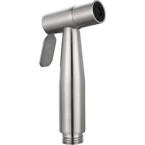 11 x 7 cm - Pour le bain des animaux et l'hygiène personnelle - Fixation murale - Argent - Douchette de bidet portable Femeo (1/4)