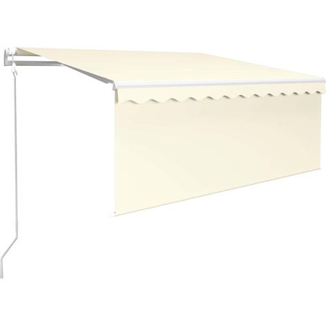 Maison Exclusive - Markise Automatisch Einziehbar mit Volant 3x2, (1/5)