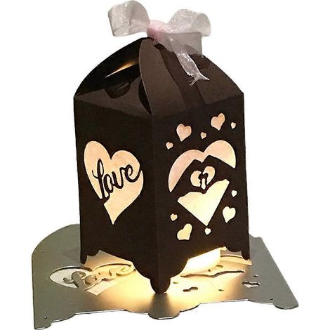 Herzlaternen-Stanzformen aus Metall für Scrapbooking, Schablonen zum Ausschneiden von Karten, Prägen, DIY
