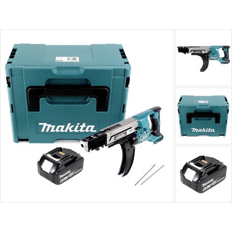 Makita DFR 750 G1J Akku Magazinschrauber 18V 45-75mm + 1x Akku 6,0Ah + Makpac - ohne Ladegerät (1/5)