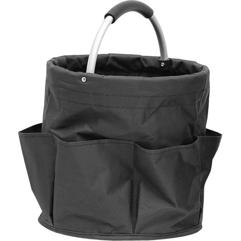 Panier de rangement pliable - 17L - Tissu Oxford 600D - Poignée confortable - Pour courses et voyage - 29x29cm (1/5)