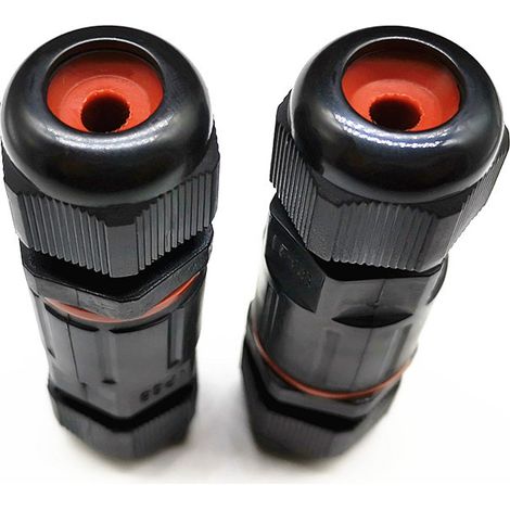 Sollbry Raccord Électrique Étanches IP68, Connecteur de Câble Électrique Boîte de Derivation Étanche Éxterieur 3 Fils, Domino Etanche (2 Pcs) (1/5)