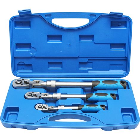 Set di 3 cricchetti telescopici, reversibili Breckner Germany (1/5)