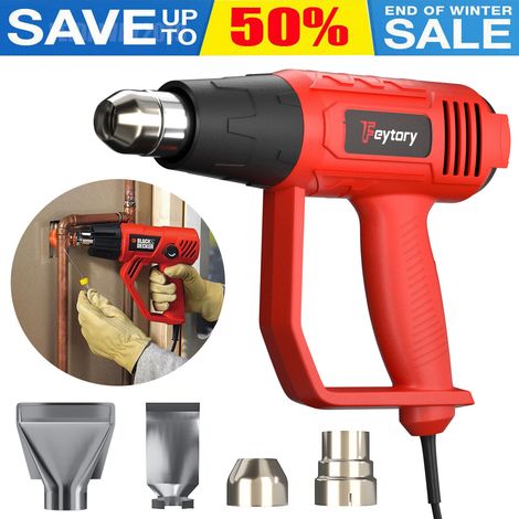 Electric Professional Hot Air Gun Heat Gun Variable Temperature Control Paint Remover (1/5)