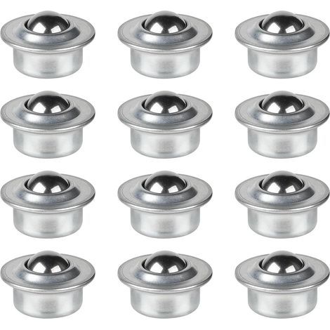 12 360° transfer casters with ball bearings – Stainless steel, smooth mobility for heavy furniture (1/5)