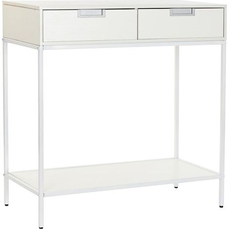 Console DKD Home Decor Métal MDF Blanc (80 x 35 x 81 cm) (1/5)
