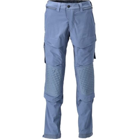 Pantaloni con tasche per ginocchiere MASCOT Ultimate - Leggeri e idrorepellenti - 22279-605-Blu grigio-38 (1/2)