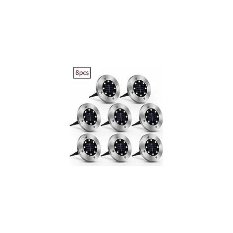Projecteurs solaires encastrés LED étanches IP65 pour jardin extérieur (1/5)