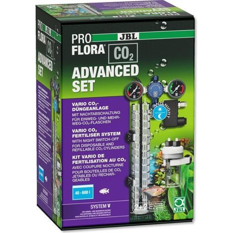 Jbl Proflora CO2 Advanced Set V - Impianto di fertilizzazione con CO2, kit con 2 manometri, spegnimento notturno, senza bombola (1/4)