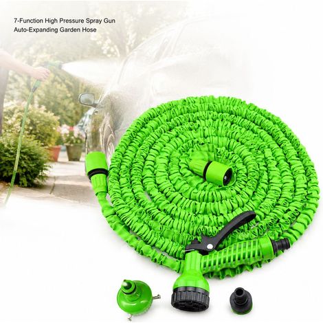 Toivize-Pistolet Haute Pression 25FT - Raccord 7 Fonctions - Tuyau Extensible Auto 7,5M - Lavage Voiture & Jardin (1/4)