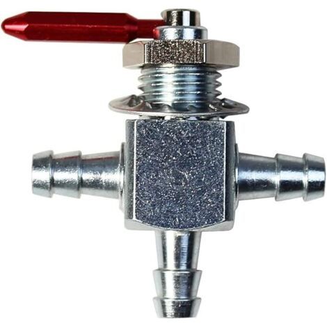 FOREHILL robinet essence carburant 3 voies métal anodisé 3 positions tondeuse tracteur compatible avec Exmark 1-633347 Hustler 745059 Scag 482212 Lawn Boy E633347 (1/4)