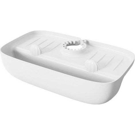 Évier Cuisine Accessoire Salle Bain Robuste PP Matériaux Robinets Gardes D'éclaboussures avec des Organisateurs Chiffons D'éponges Utilisés Quotidiennement (1/5)