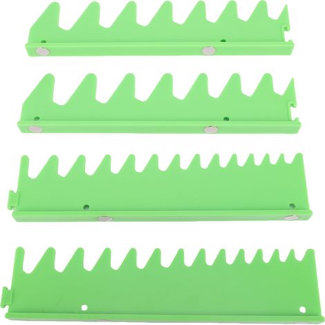 Jeu de rails de clé pour 20 outils, support organisateur magnétique en plastique, boîte à outils, accessoires vert. (1/5)
