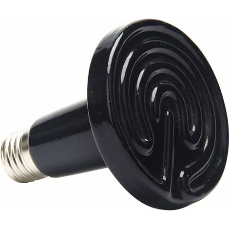 Lampe chauffante en céramique 75 W 220 V pour reptiles - Compatible avec amphibiens, tortues, lézards et araignées - Boîte couleur standard (1/4)