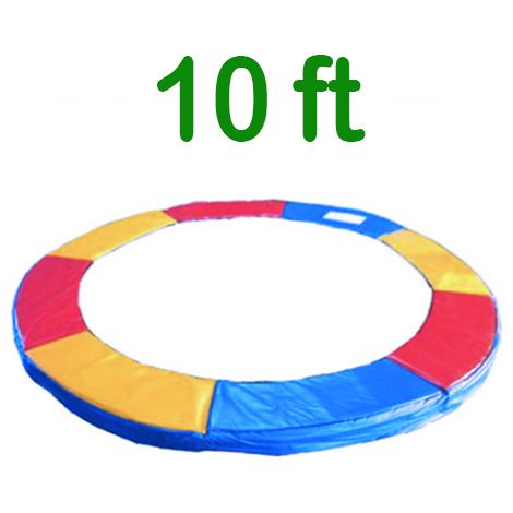 Greenbay Replacement Trampoline Surround Pad Foam Safety Guard Spring Cover Padding Pads Tri-Colour 10FT