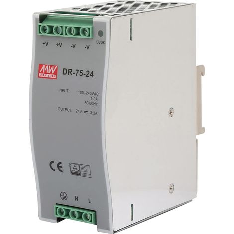 DR 75 24 75 W SUPÉRIEURE AUCUNE SOURCE DE RABURS AC DC DC CA DC CHAPTING SOPTURN FUERBE DE SOURCE D'INSTALLATION (1/5)