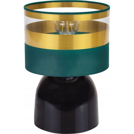 LÁMPARA DE MESA DE NOCHE PANTALLA DORADA LED SELECCIÓN