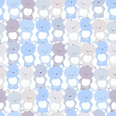Papier peint bleu motif koala pour chambre garçon Tapisserie enfant bleue motif animaux Papiers peints bleu intissé pour chambre bébé (1/4)