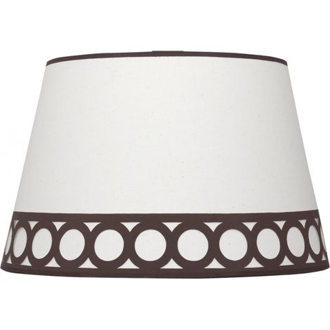 Paralume Dalia E14 Bianco/Argento (Ø15x12x13cm) (1/2)