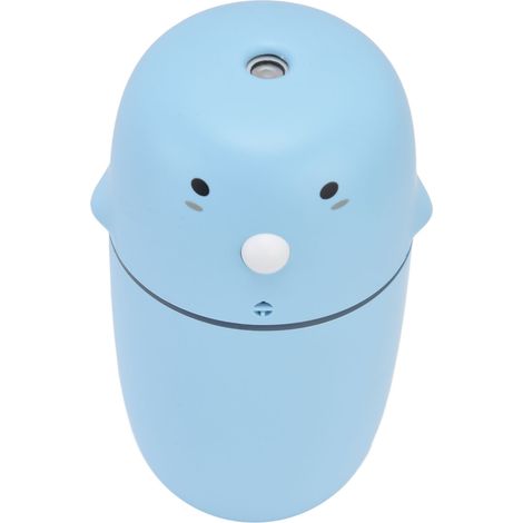 Mini-Luftbefeuchter, niedlich, 300 ml, 2 Modi, USB-wiederaufladbar, elektrischer Kaltnebel-Luftreiniger mit USB-Kabel für Auto, Zuhause, Büro, Blau (1/5)