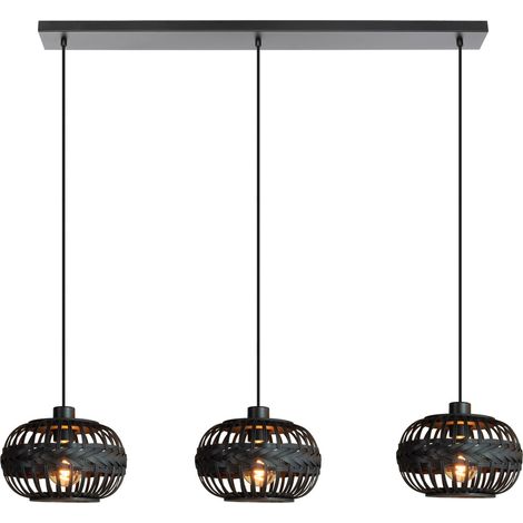 Lampe pendante de salle à manger Towcester Ø 26cm - bois - 43914