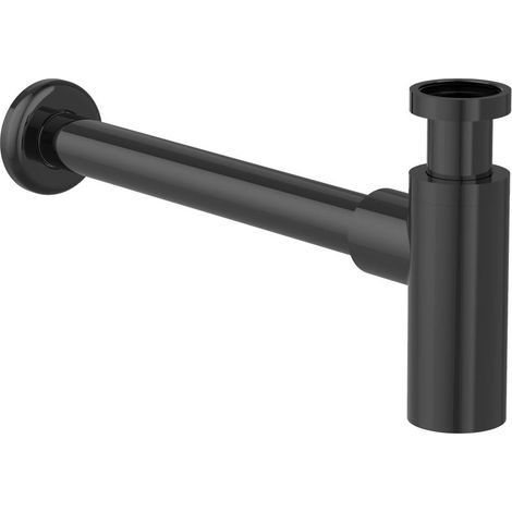 ROCA A5064070CN AQUA Basic Sifón Mural Cilíndrico de 1 1/4" Lavabo Tubo de 300 Mm Negro Titanio - ref: A5064070CN (1/2)