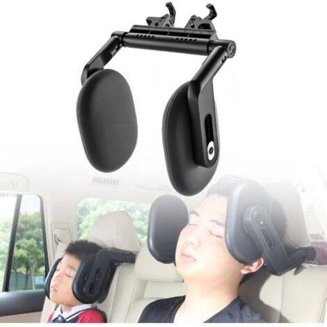 Poggiatesta per auto per bambini - Larghezza regolabile da 20 a 30 cm - Girevole a 360° - Per bambini e adulti