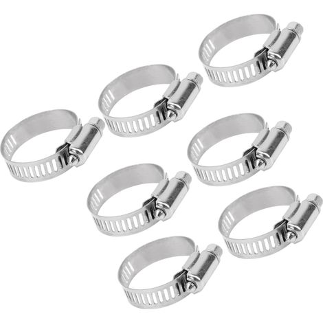 100 Pièces Collier de Serrage Acier Inoxydable 18-32mm pour Tuyau avec Bande Croisée et Largeur 10mm (1/5)
