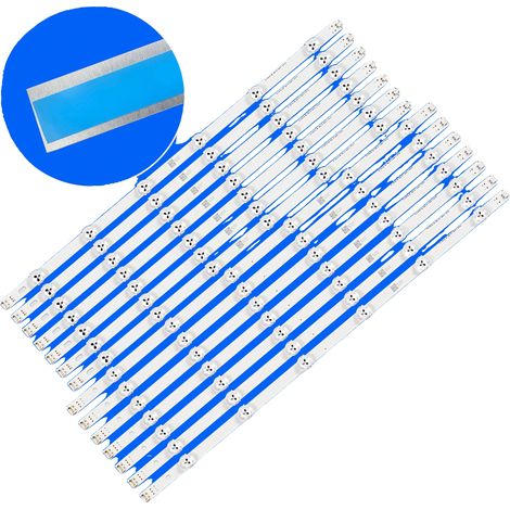 LED-Hintergrundbeleuchtungsstreifen, 1140 mm Länge, 12 LED-Perlen pro Streifen, 3V Spannung pro LED, 1 Set enthält 14 Teile, kompatibel mit mehreren (1/5)
