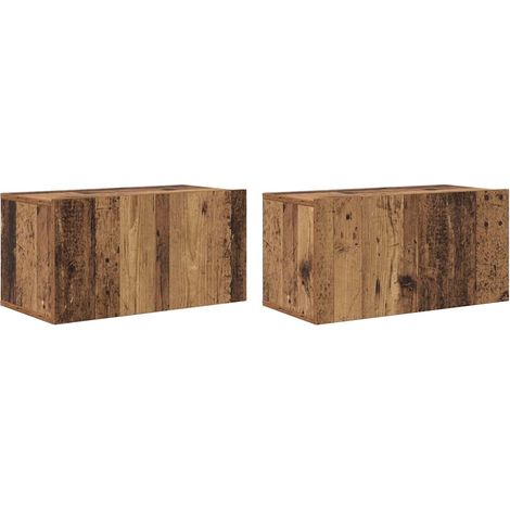 Maison Exclusive - TV-Schrankset 2 pcs Mehrfarbig 60 x 30 x 30 cm