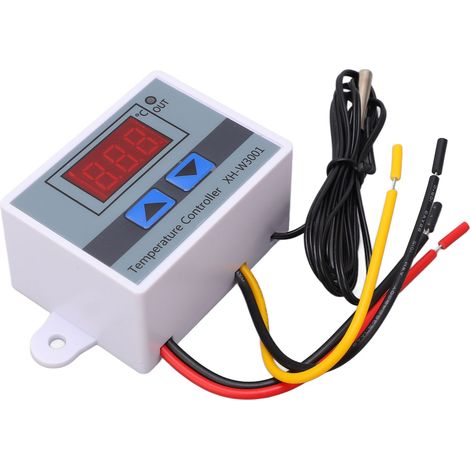 Contrôleur de température régulateur thermique thermostat écran numérique commutateur -50°C à 110°C 100-220V 1500W (1/5)
