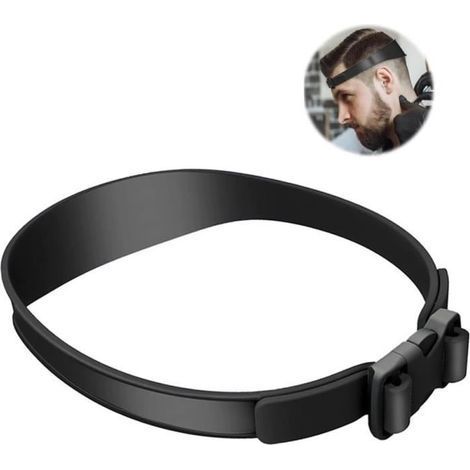 Gebogener Haarstylingstreifen und Kamm zur Positionierung von Übergängen, verstellbare Haarschneideanleitung, Rasierschablone (1/4)
