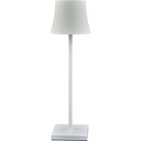 L'Arcolaio Lampada Touch Flared Pro H 38 Cm 10 x 10 Cm Bianco