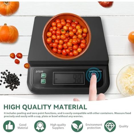 Balance numérique pour colis 30 kg, balance de cuisine numérique, balance de cuisine par incréments de 1 g, balance numérique avec écran LCD et fonction tare, balances alimentaires pour (1/3)