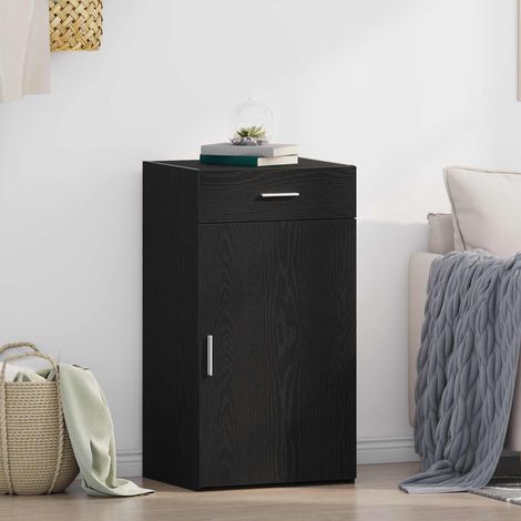 vidaXL Buffet Chêne noir 50 x 42,5 x 93 cm (1/5)