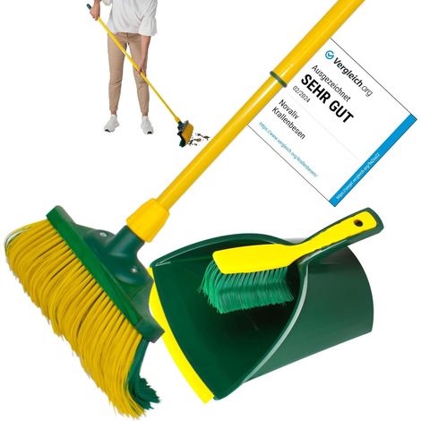 Balai griffes 40 cm bois + pelle