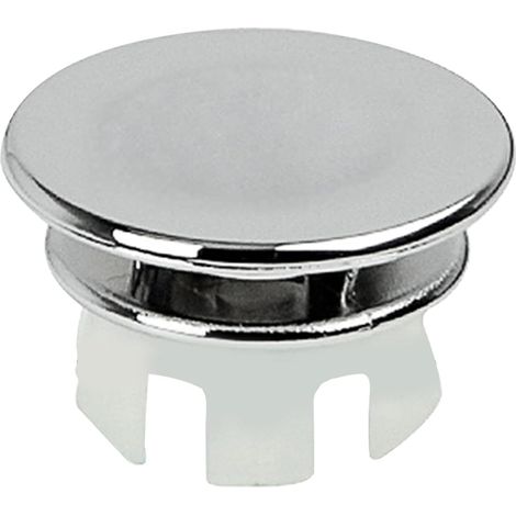 Couvercle de trop-Plein pour lavabo de Salle de Bain – Anneau de Garniture en métal de 22 à 24 mm, bouchon rond pour lavabo de salle de bain, protection de trop-plein durable à double couche pour (1/5)