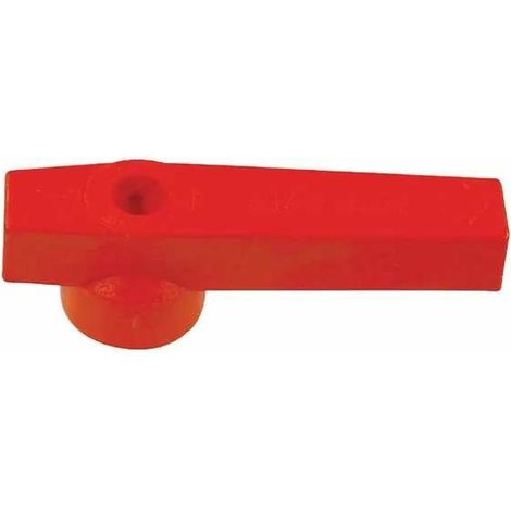 – Poignée de levier en plastique rouge pour série Arag 455 – Vannes à billes – Tuyauterie plomberie – Matériau durable pour installations professionnelles