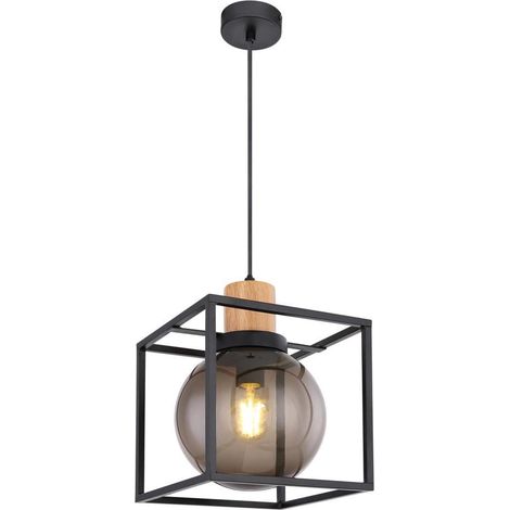Candellux lampada a sospensione Retro nera E27 Ø19cm (1/4)