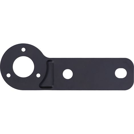 Support de fixation européen en fer noir pour prise, plaque de montage pour véhicule utilitaire, remorque, camping-car et voiture (1/5)