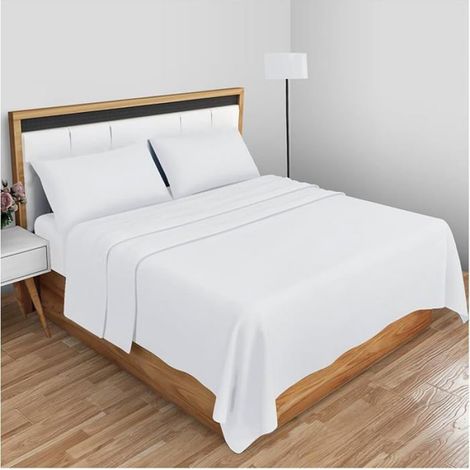 Drap Plat uni Super Doux Motif Losanges TailSuper Citron Citron Super King (1/5)