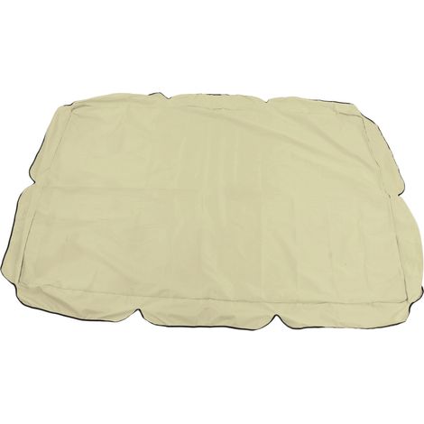 Toile imperméable en tissu Oxford argenté pour balancelle d'extérieur, accessoire de jardin pour se protéger du soleil, beige (1/5)
