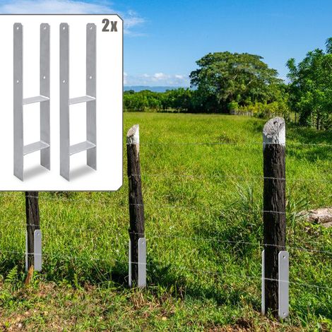 Randaco Pfostenanker für den Außenbereich – extra robust, witterungsbeständig und ideal für Holzpfosten im Garten - 101mm 2x