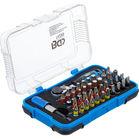 Juego de puntas para destornillador BGS 74299 43 piezas carraca ergonómica (1/4)