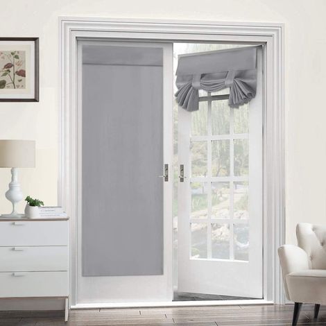 Rideau Pour Porte Française - 66 X 173 Cm - Polyester - Occultant Thermique - Pour Porte Vitree - 1 Piece (1/5)