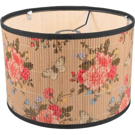 Abat-jour décoratif en bambou pour suspension, compatible avec les lampes suspendues (1/5)